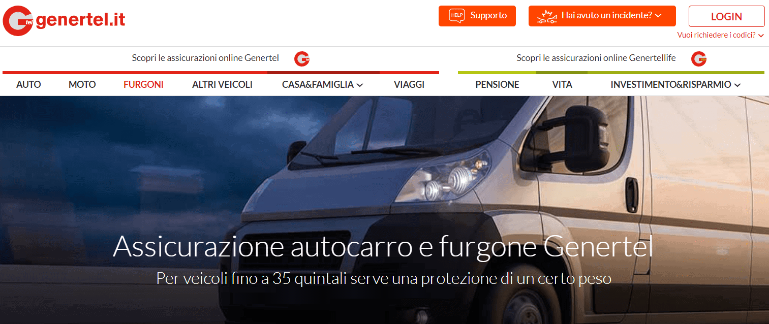 Genertel Autocarro Assicurazione Furgoni E Preventivo Chescelta